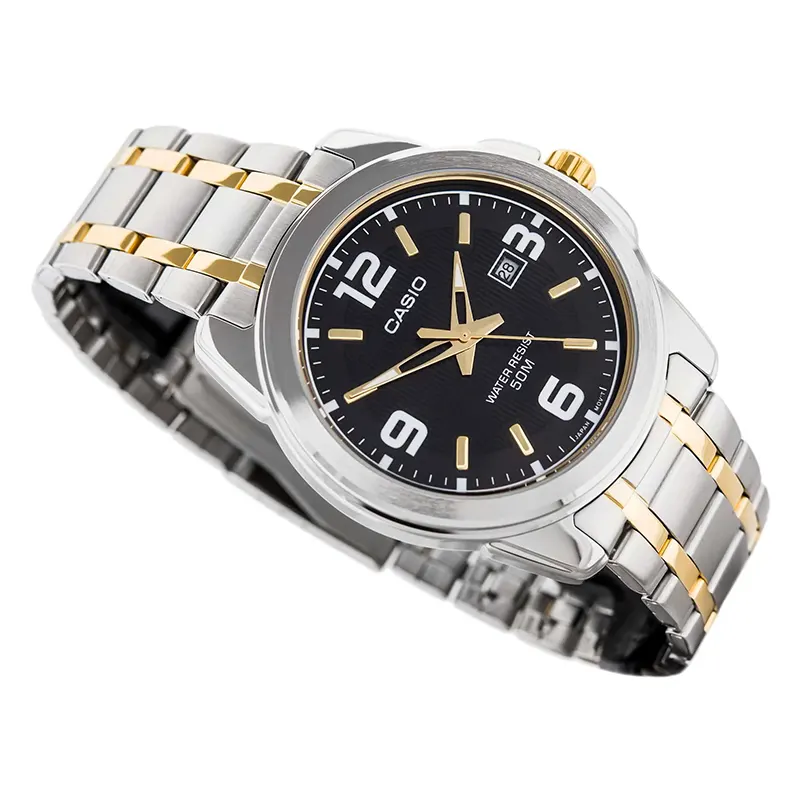 Casio Enticer Dual-tone Date Display Men's Watch- MTP-1314SG-1AV